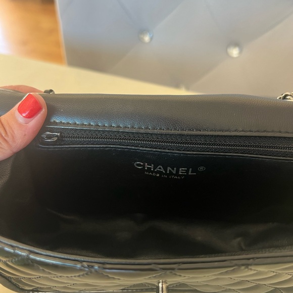 Chanel Black Patent Flap Bag - Picture 6 of 7
